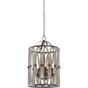 Belmont 5 Light 19 inch Florence Gold Foyer Ceiling Light